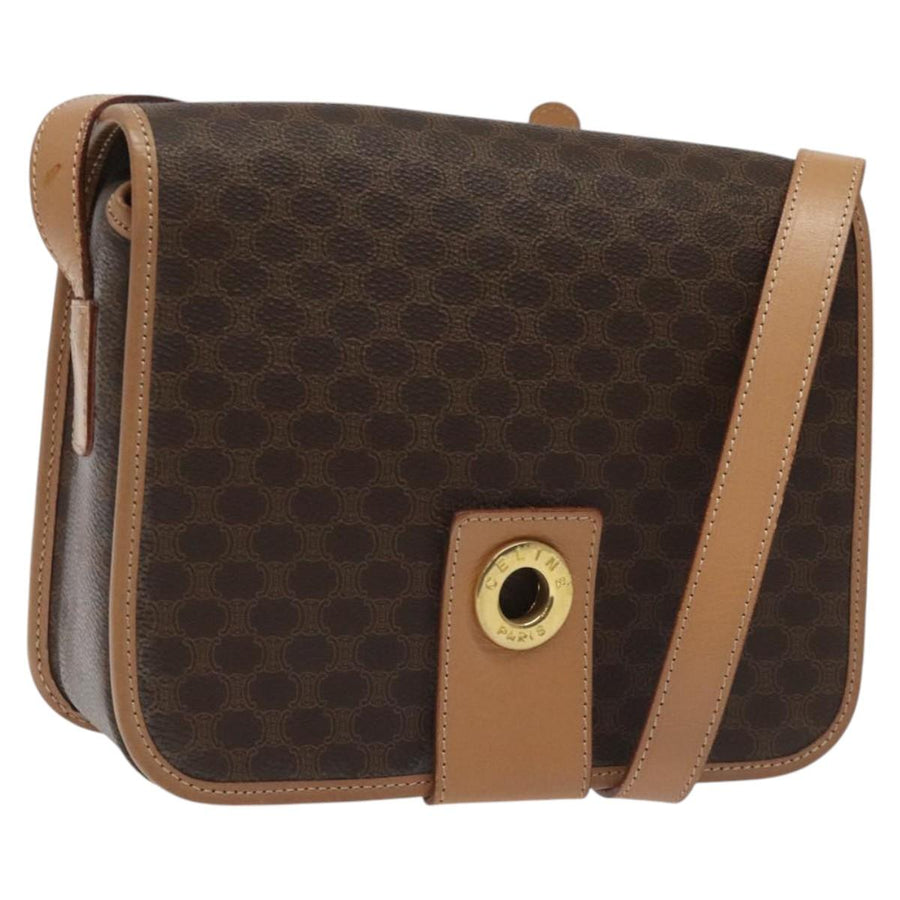Celine Canvas Shoulder Bag with Adjustable Strap and Minor Wear