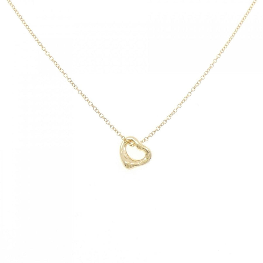 Tiffany & Co. Open Heart Yellow Gold Pendant Necklace