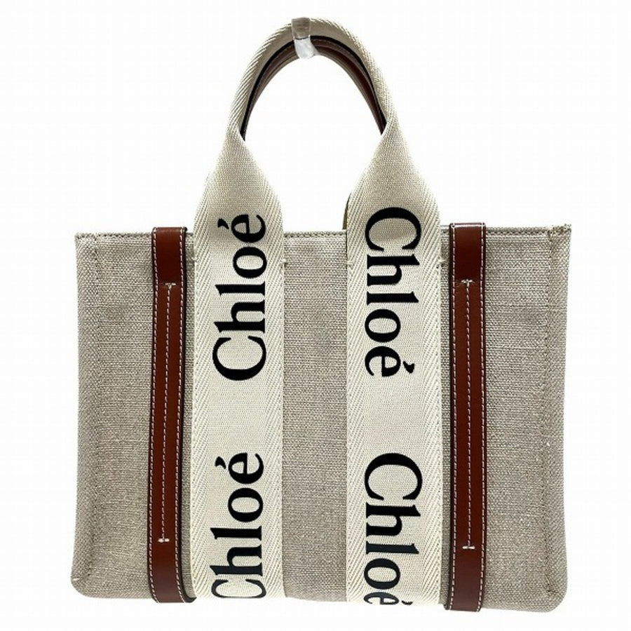 Chloe Canvas Shoulder Bag with Strap
