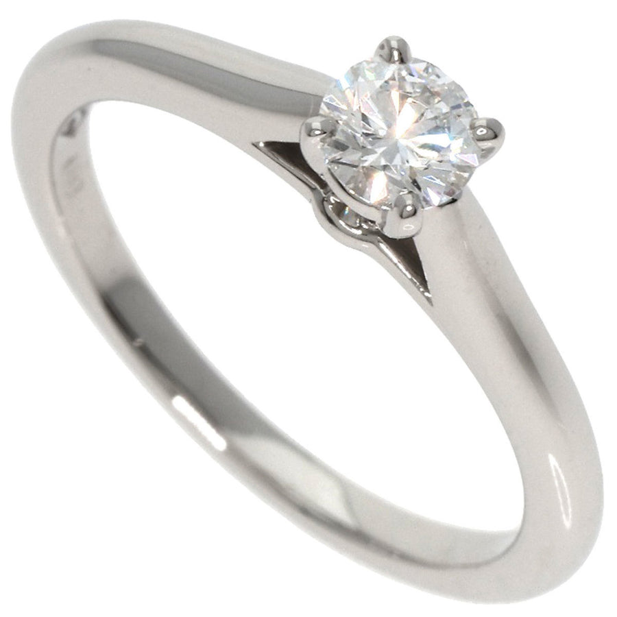 Cartier Platinum Solitaire Ring with Slight Scratches
