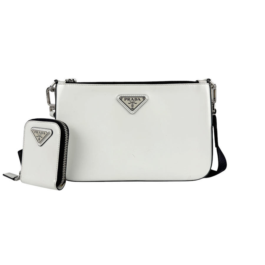 Prada Tessuto Saffiano Leather Shoulder Bag