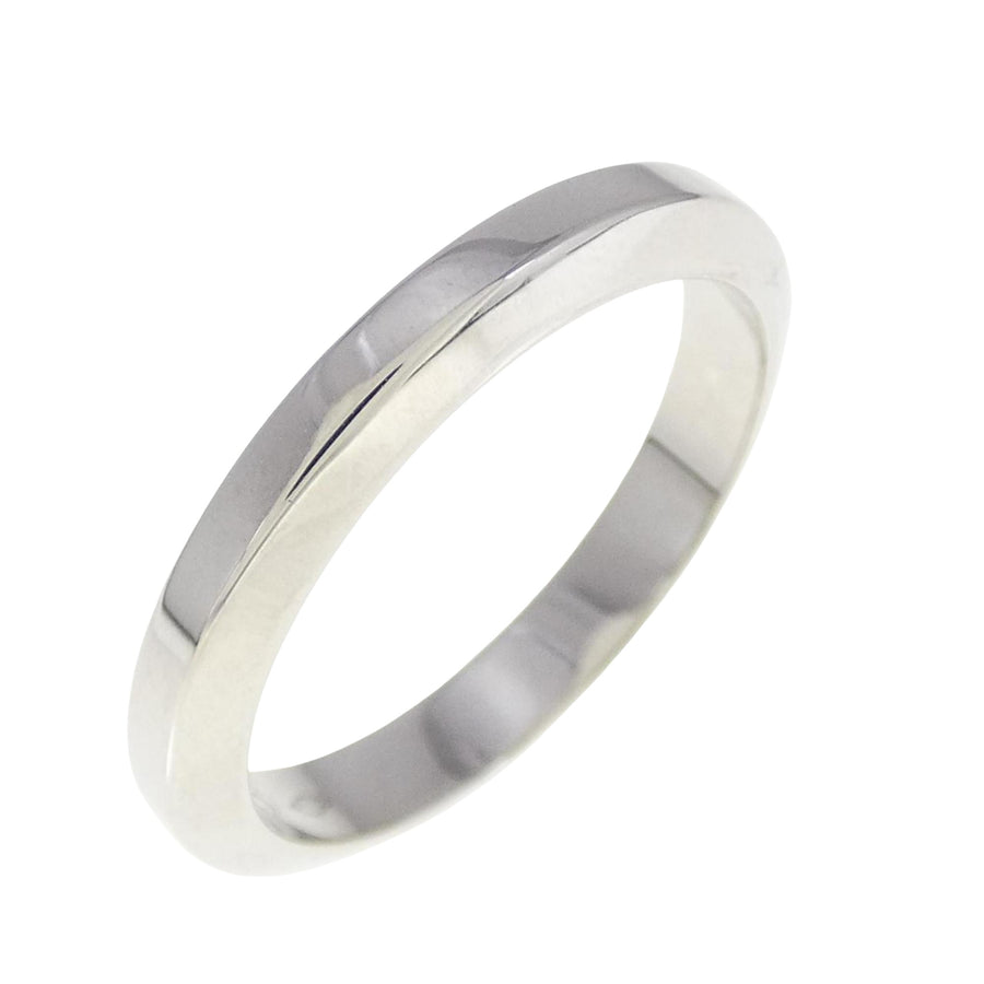 Cartier Elegant Platinum Ring with Slight Scratches and Polished Finish