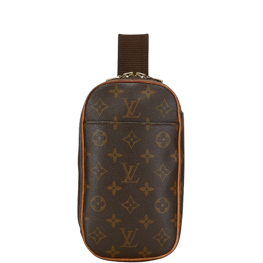 Louis Vuitton Canvas Pochette with Dust Bag and Slight Staining