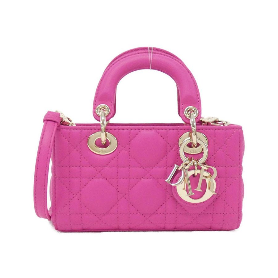 Dior Lady D-Joy Leather Handbag with Shoulder Strap