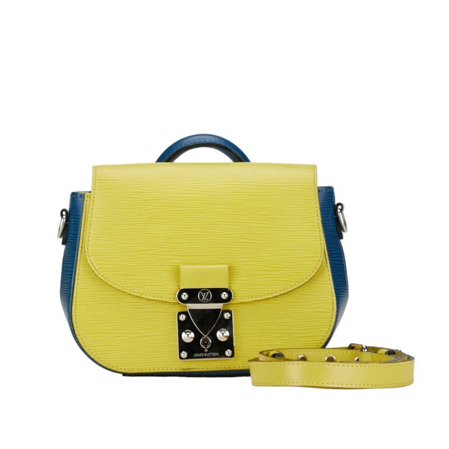 Louis Vuitton Leather Shoulder Bag with Key and Strap