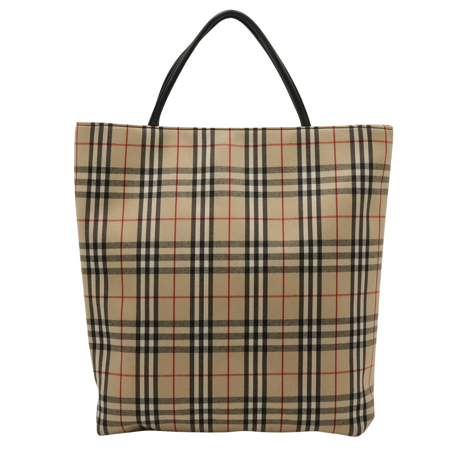 Burberry Nova Check Canvas Tote Bag