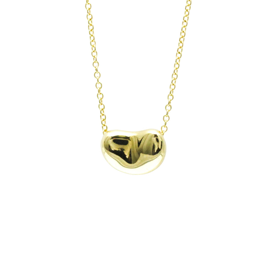 Tiffany & Co. Yellow Gold Bean Pendant Necklace
