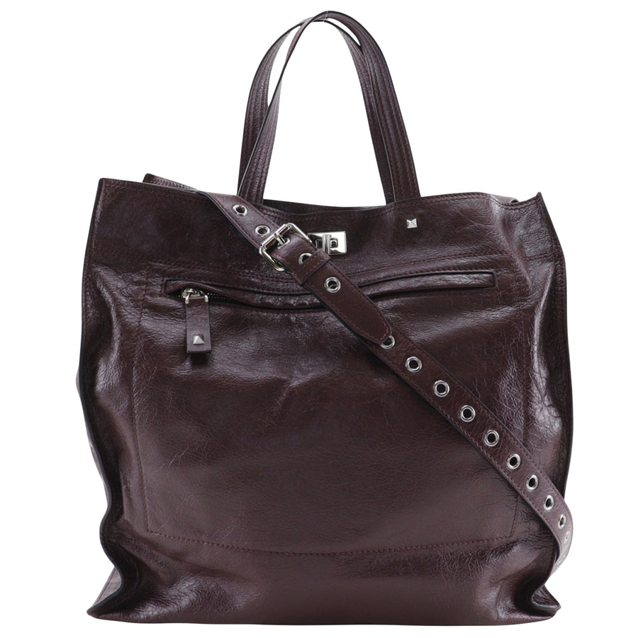 Valentino Rockstud Leather Shoulder Bag with Dust Bag and Strap