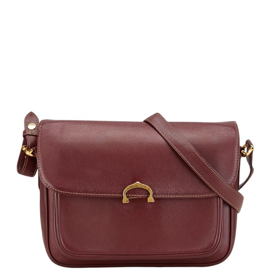 Cartier Leather Shoulder Bag with Dust Bag