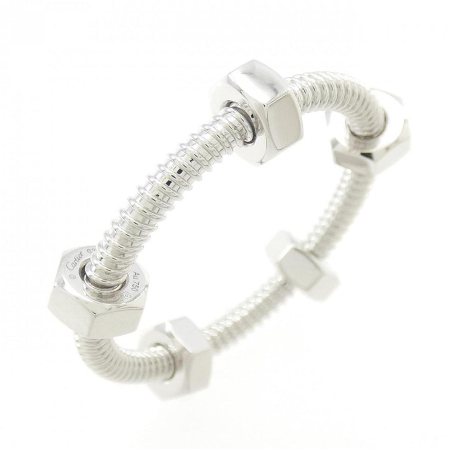Cartier White Gold Ecrou Bracelet with Polished Finish