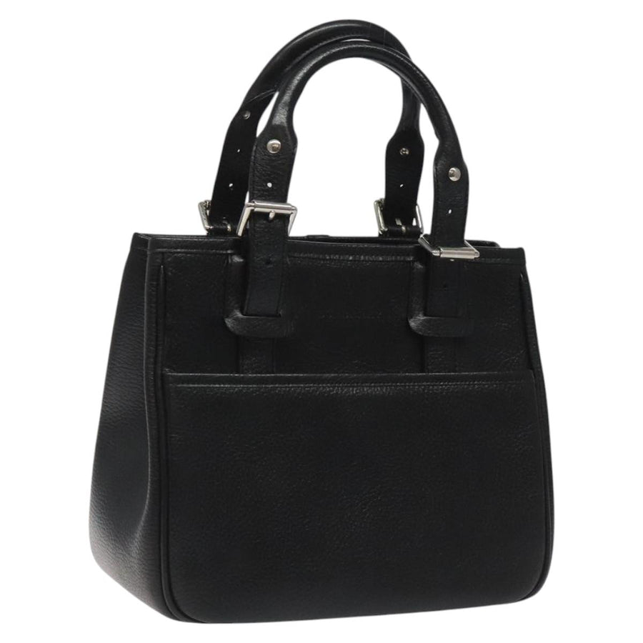 Burberry Leather Nova Check Handbag with Top Handle
