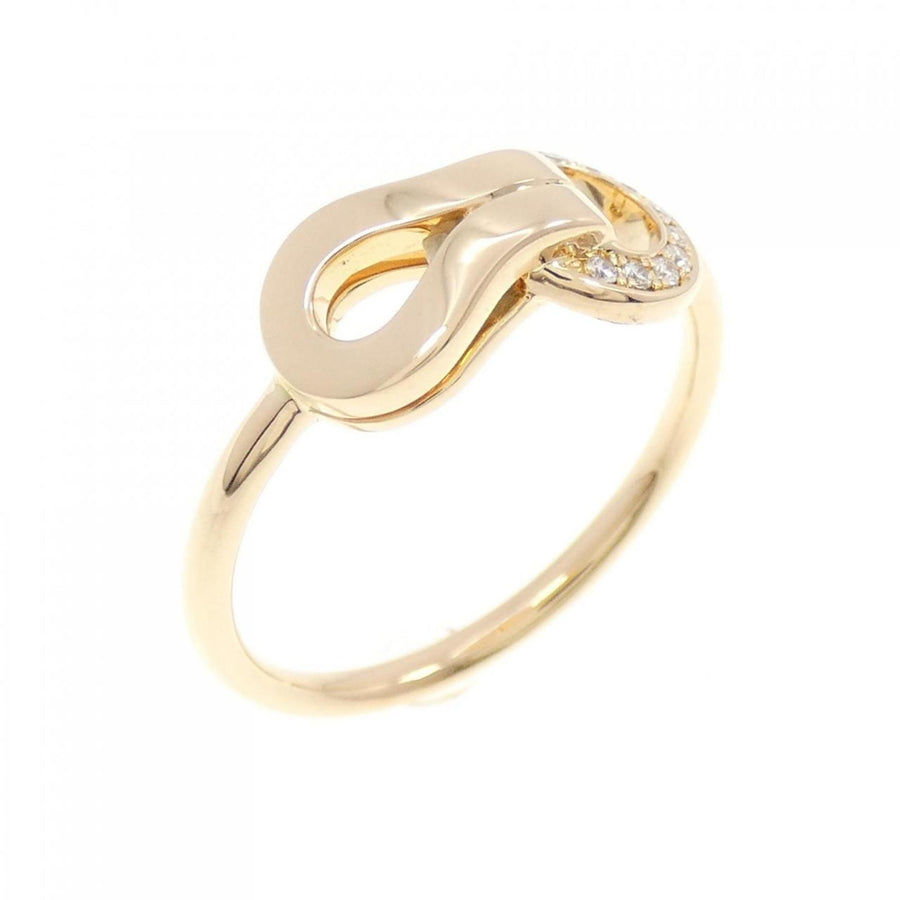 Cartier Rose Gold Agrafe Polished Necklace