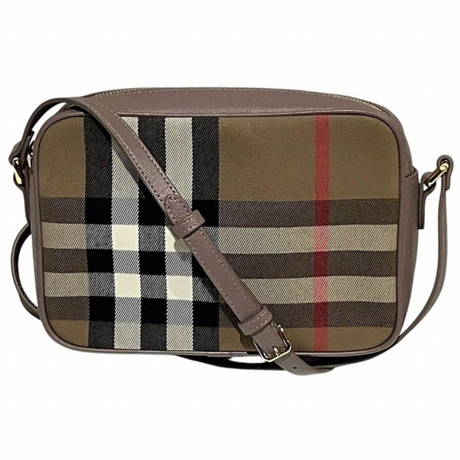 Burberry Nova Check Canvas Shoulder Bag