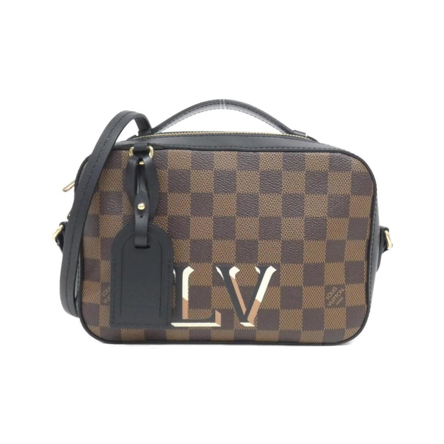 Louis Vuitton Designer Canvas Shoulder Bag with Dust Bag and Name Tag
