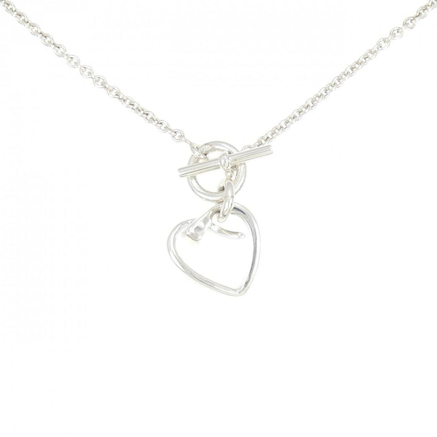 Hermes Silver Amulette Necklace with Polished Finish