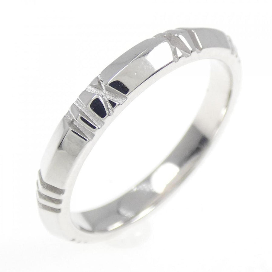 Tiffany & Co. Atlas White Gold Polished Ring with Slight Scratches
