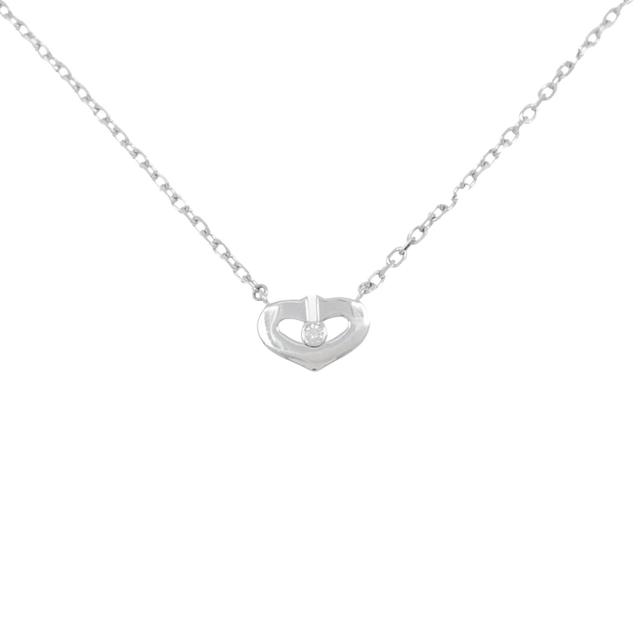 Cartier White Gold Diamond Pendant Necklace