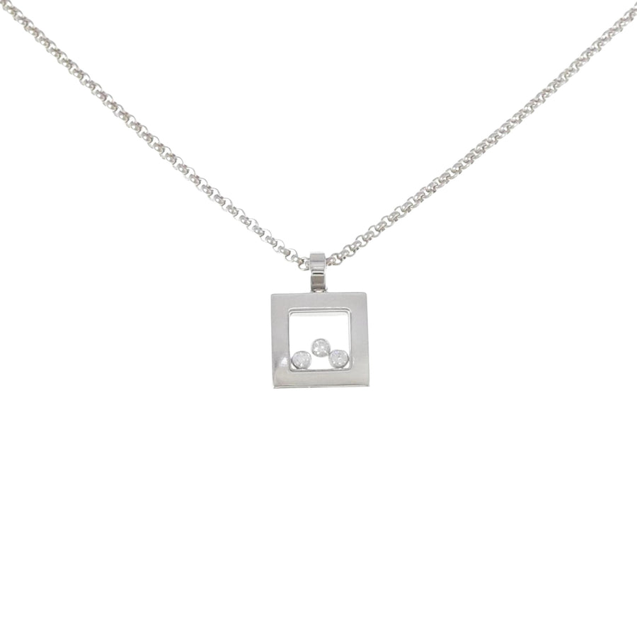 Chopard Happy Diamonds White Gold Pendant Necklace