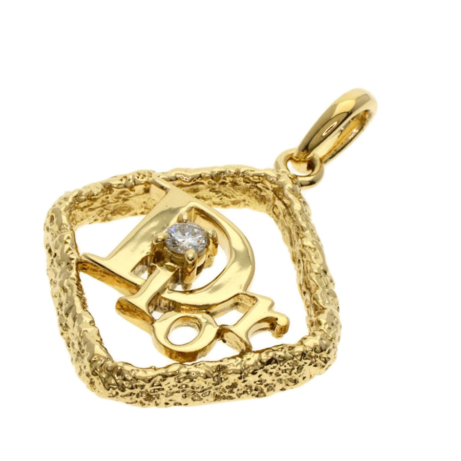 Dior Diamond Pendant Necklace in Yellow Gold