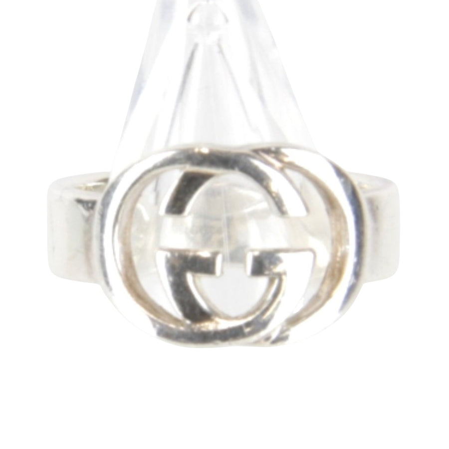 Gucci Interlocking G Silver Pendant with Box and Dust Bag