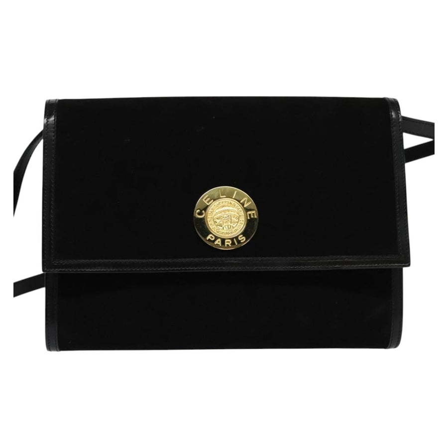 Celine Suede Shoulder Bag with Adjustable Strap and Minor Wear