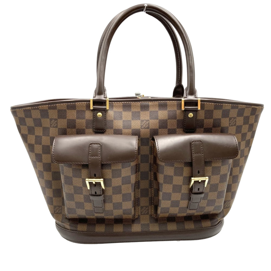 Louis Vuitton Canvas Handbag with Slight Wear and Scratches