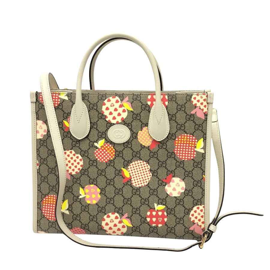 Gucci GG Supreme Canvas Shoulder Bag with Dust Bag and Strap