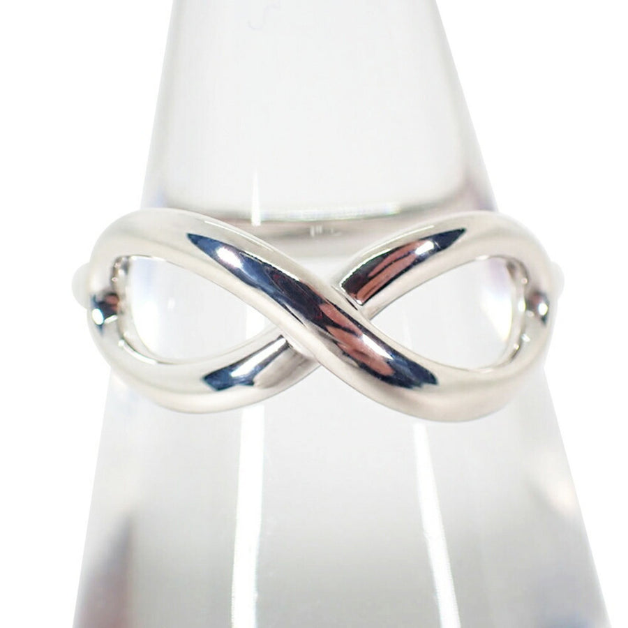 Tiffany & Co. Infinity Silver Polished Necklace with Slight Scratches