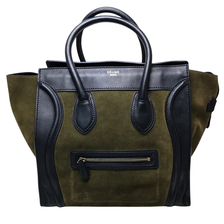 Celine Luggage Phantom Suede Tote Bag