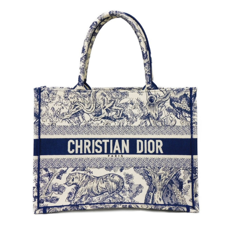 Dior Elegant Cotton Tote with Minor Wear