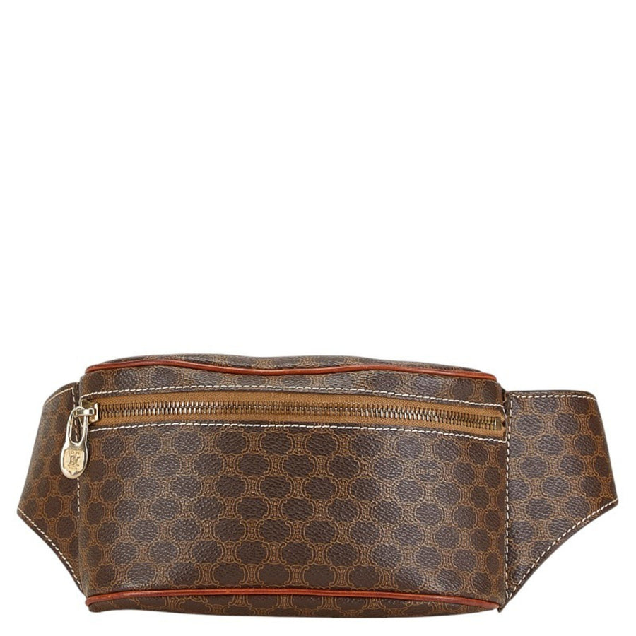 Celine Vintage Macadam Canvas Shoulder Bag
