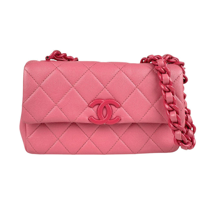 Chanel Leather Handbag with Guarantee Card