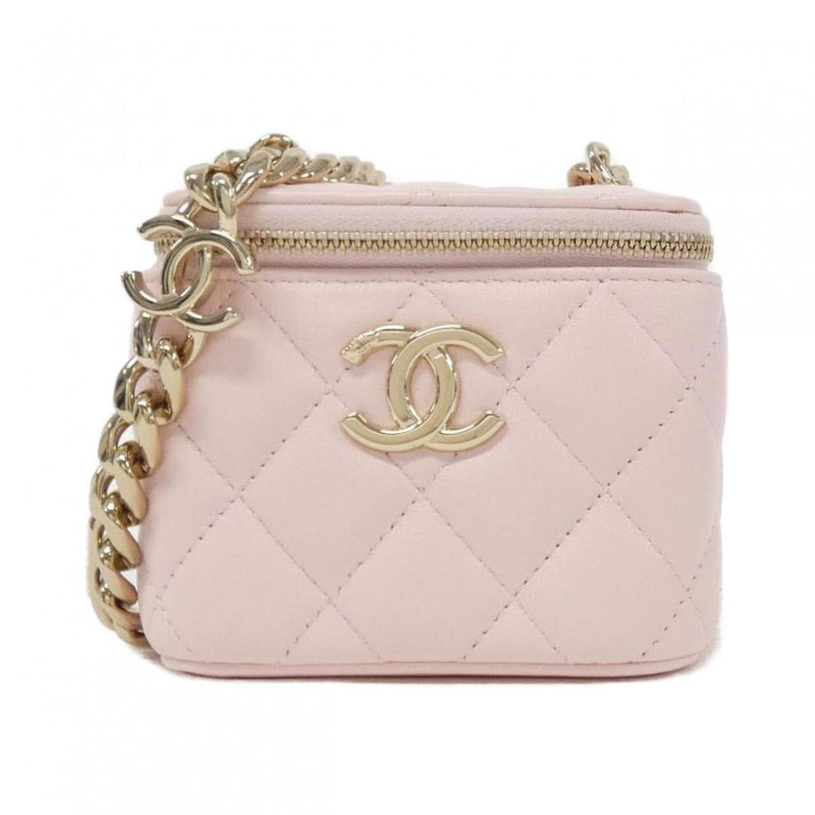 Chanel Leather Vanity Case with Dust Bag and Guarantee Card