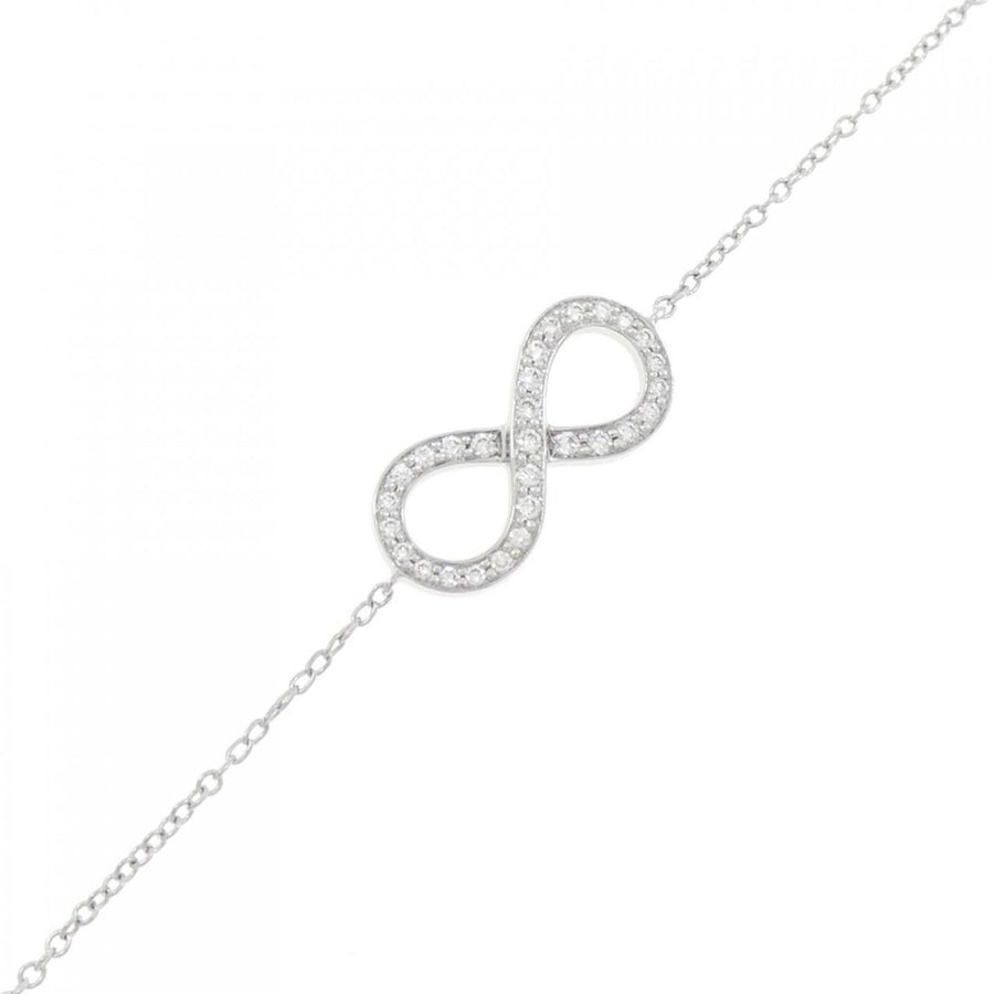 Tiffany & Co. Elegant Platinum Infinity Bracelet