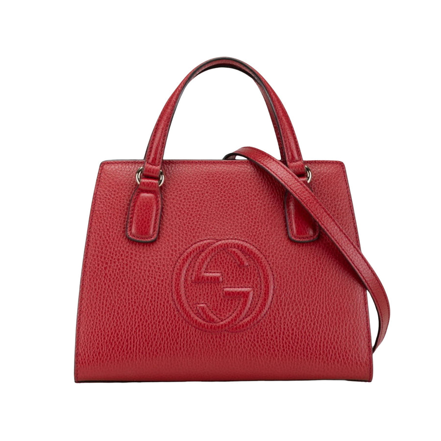 Gucci Soho Leather Shoulder Bag with Dust Bag and Strap
