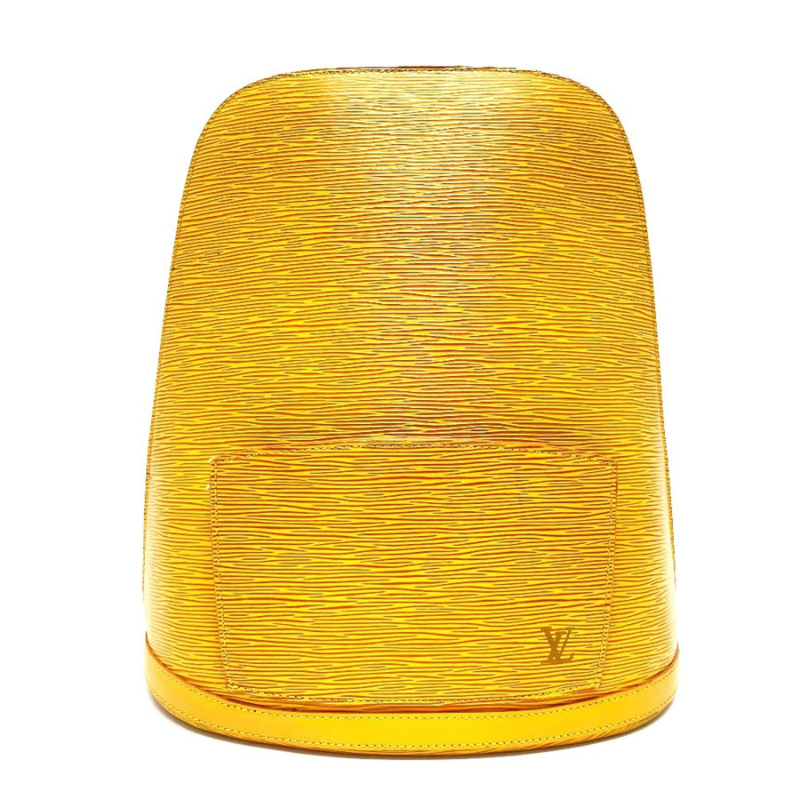 Louis Vuitton Leather Gobelins Backpack with Shoulder Strap and Metal Fittings
