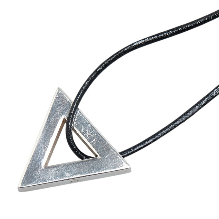 Gucci Silver Pendant Necklace with Box Made in Italy