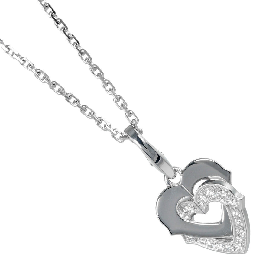 Cartier Heart White Gold Pendant in Good Condition