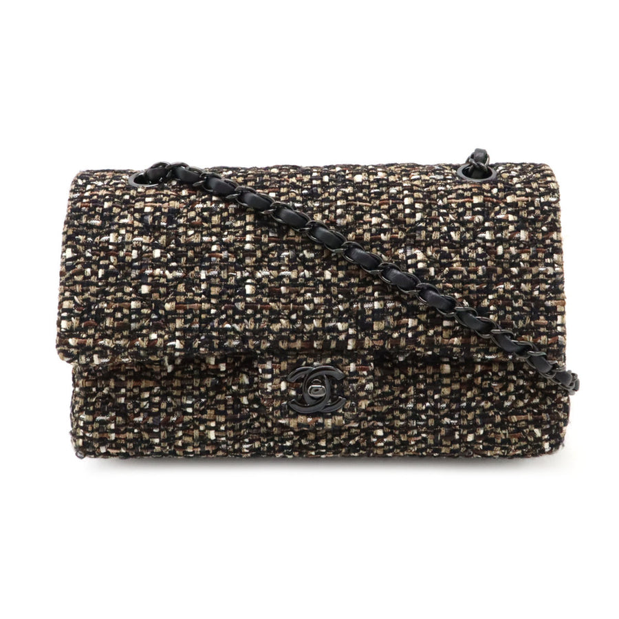 Chanel Timeless Tweed Bag with Dust Bag and Guarantee Card