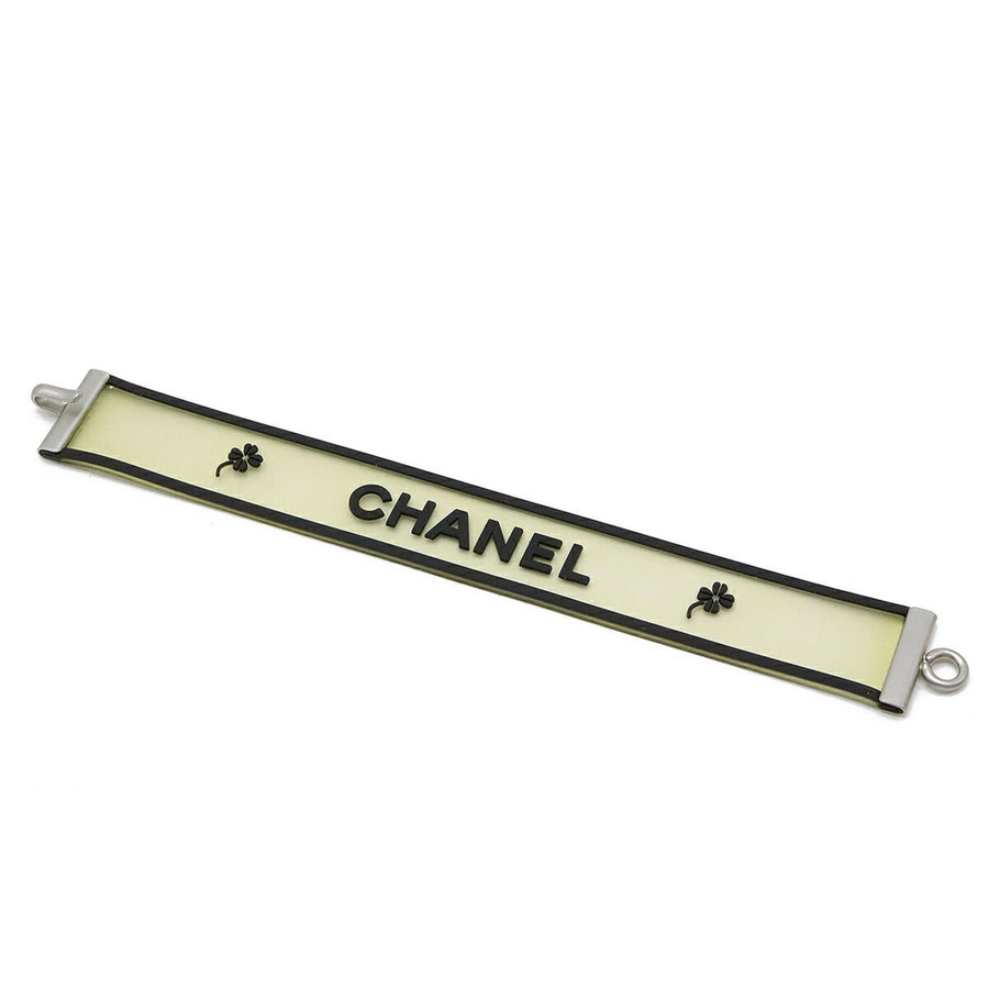 Chanel Clear Rubber Bracelet with Slight Stain and Scratches