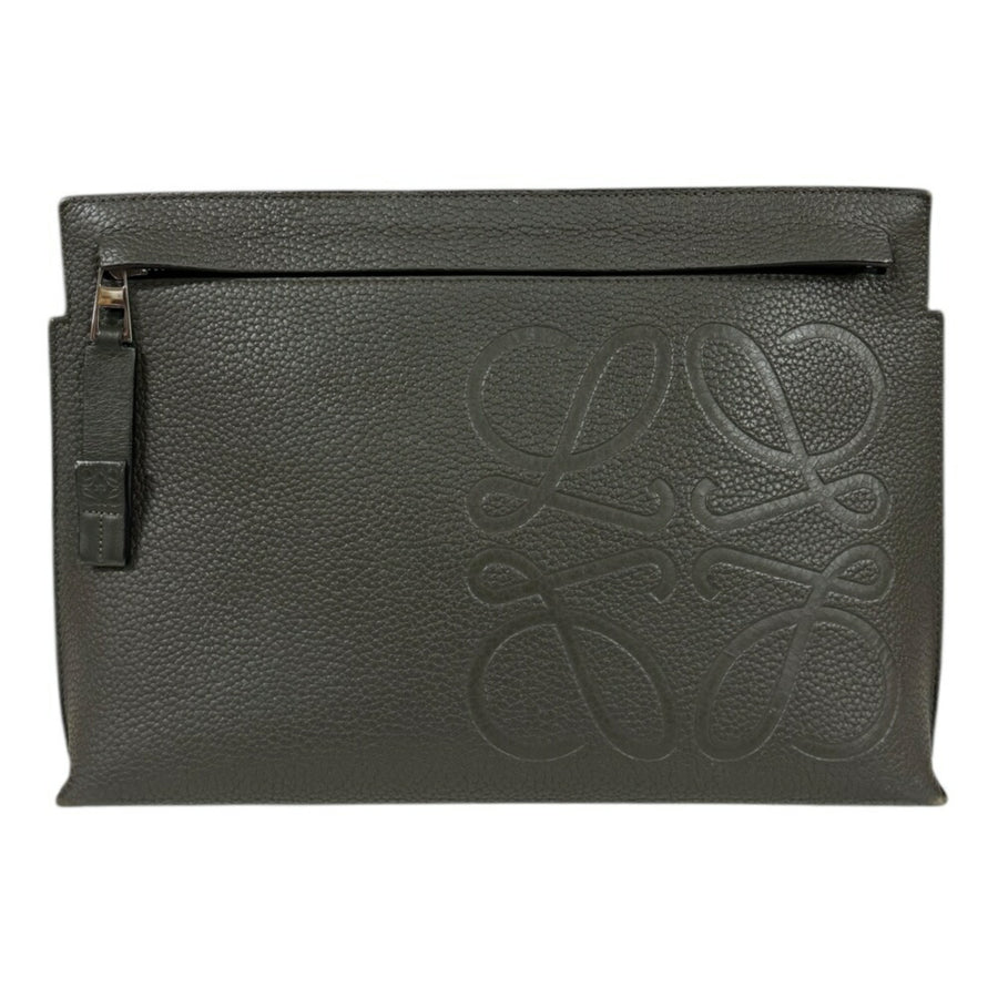 Loewe Leather T Pouch with Slight Scratches and Rubbing