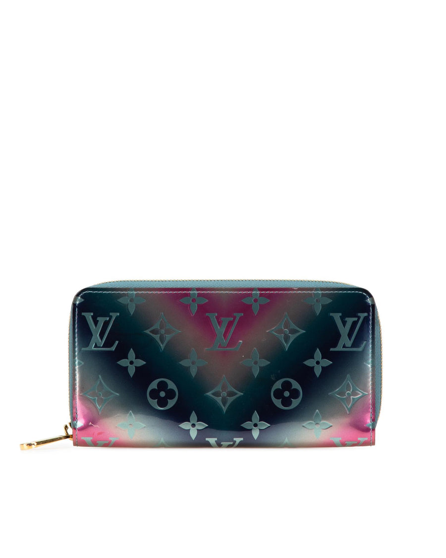 Louis Vuitton Metallic Vernis Degrade Zippy Long Wallet with Zip-Around Closure