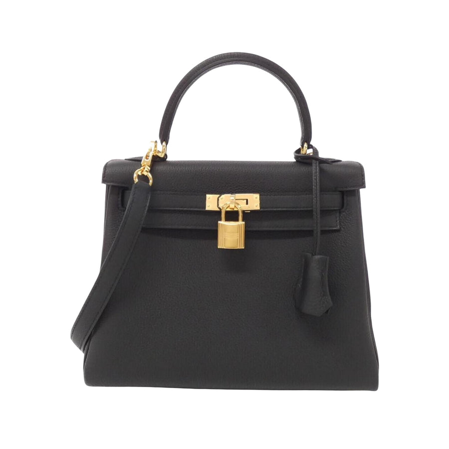 Hermes Luxurious Leather Handbag with Accessories and Good Condition