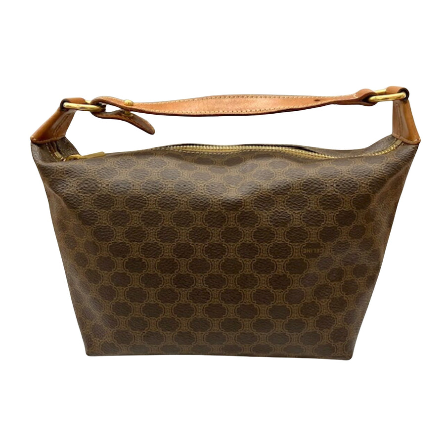 Celine Macadam Canvas Bag with Metal Fittings and Slight Wear