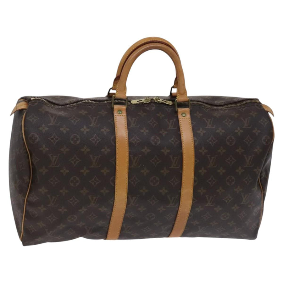 Louis Vuitton Luxurious Canvas Travel Bag with Classic Design