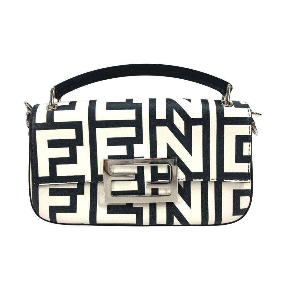 Fendi Leather Baguette Bag with Box and Dust Bag