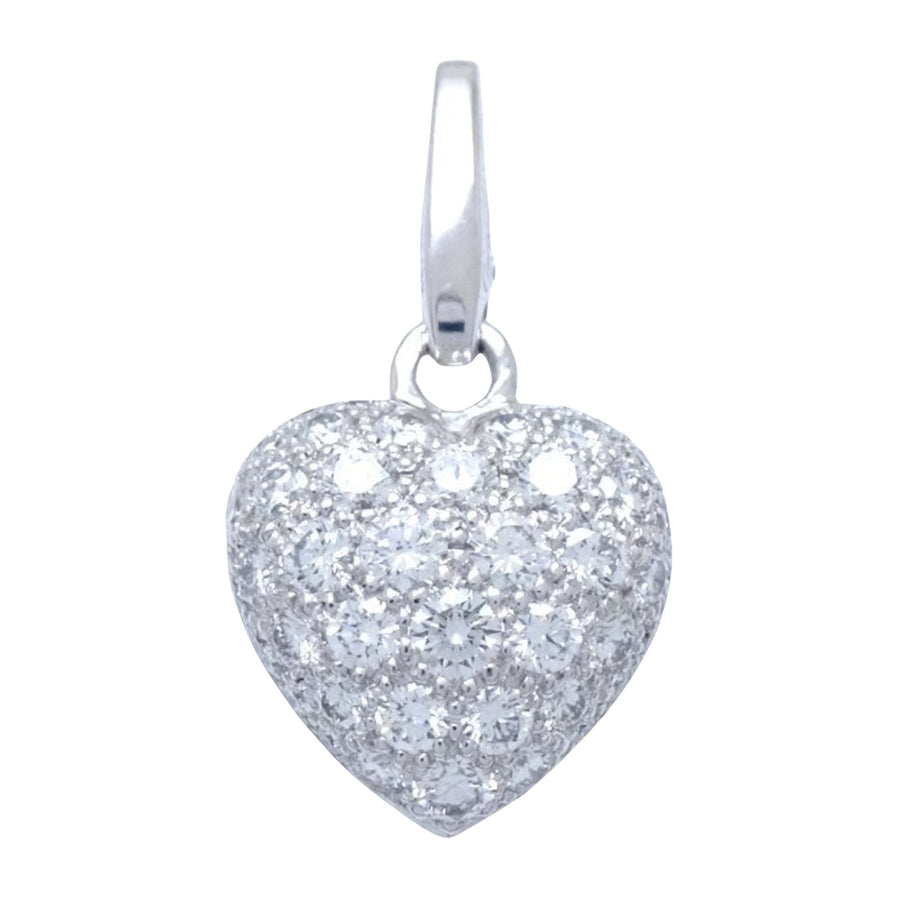 Cartier Heart Diamond Pave Pendant
