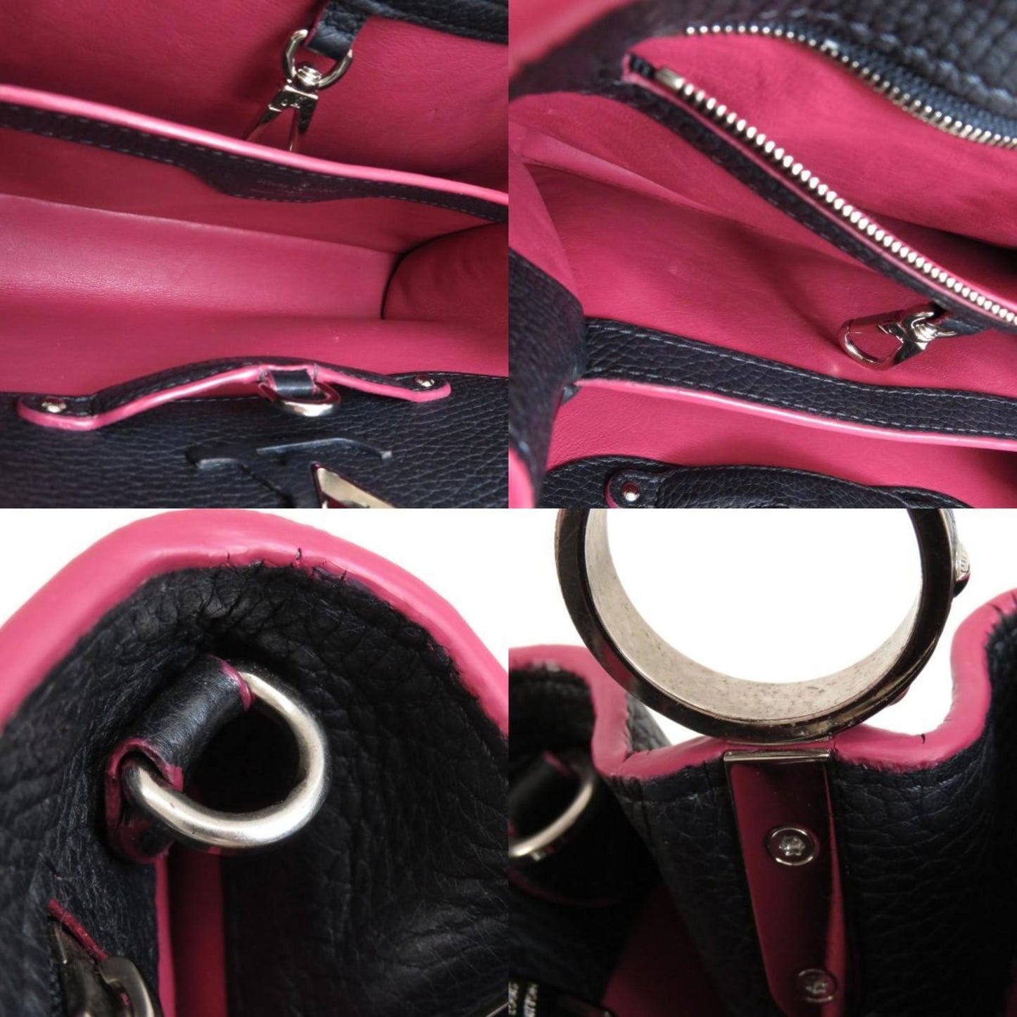 Louis Vuitton Blue Leather Capucines