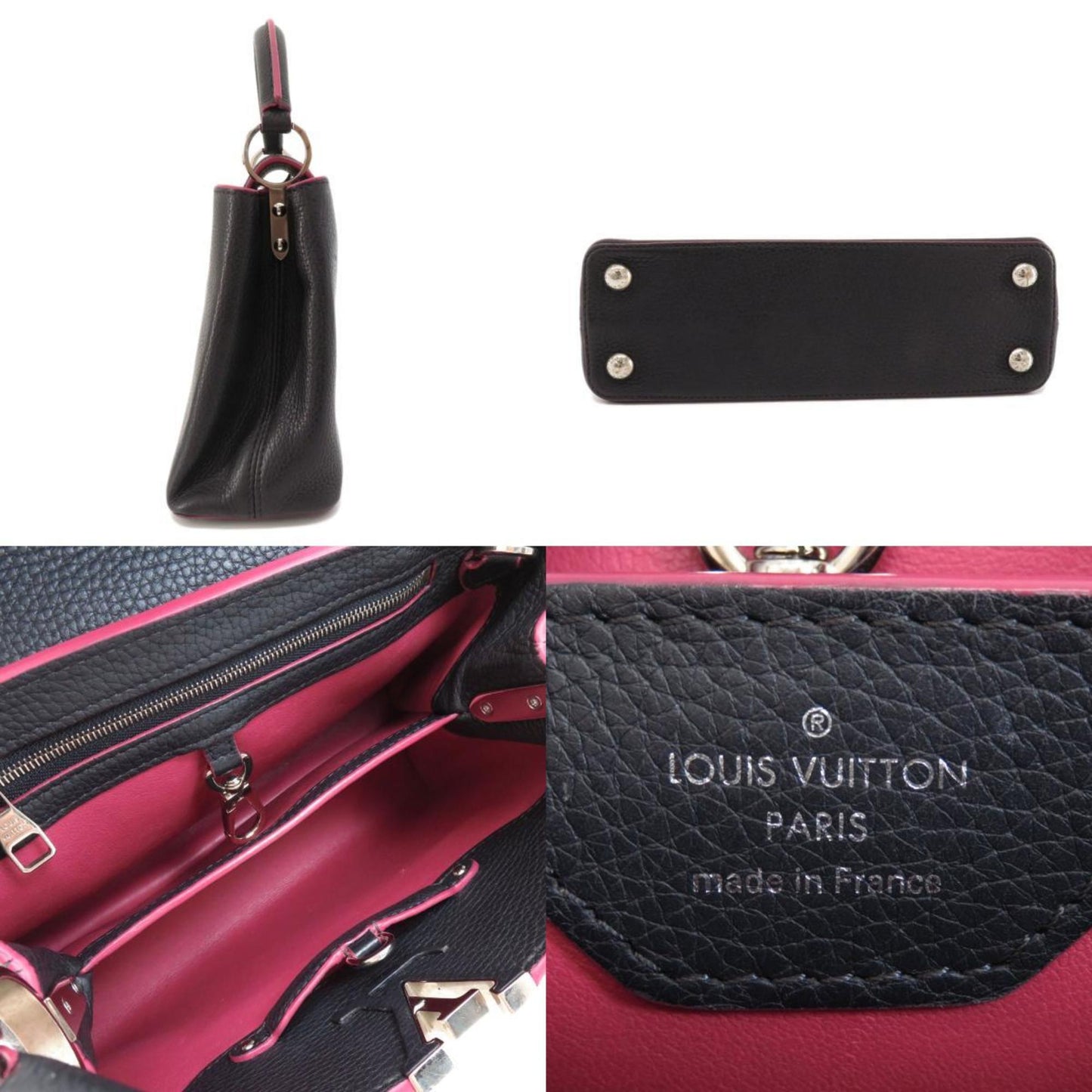 Louis Vuitton Blue Leather Capucines