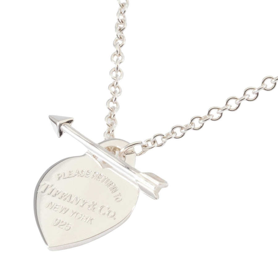 Tiffany & Co. Love Silver Necklace with Box and Dust Bag